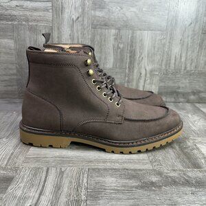 Madden Brycee Lug Sole Men's size 9.5 Brown Suede Boots